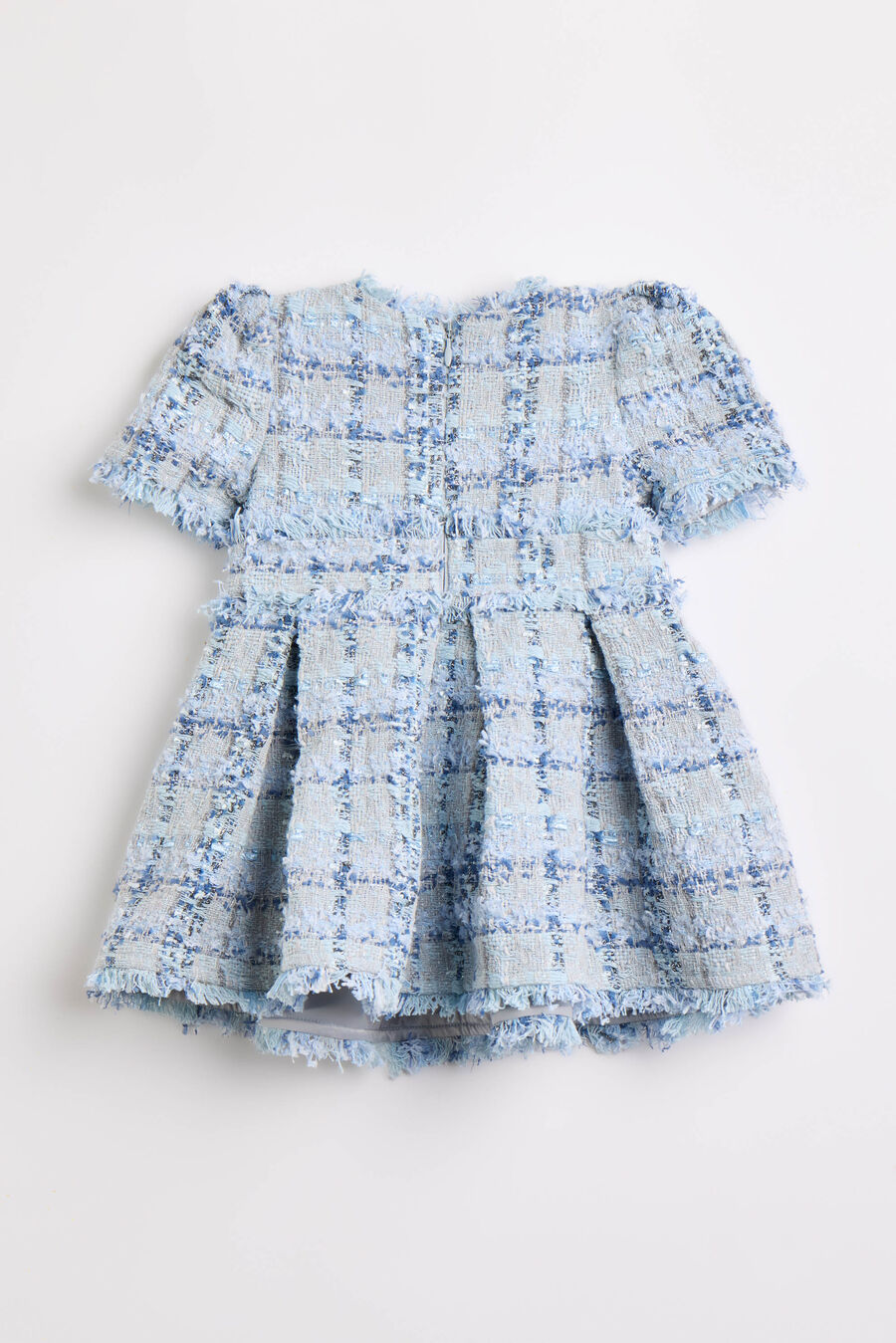 BRIELLE BOUCLE DRESS in colour Blue