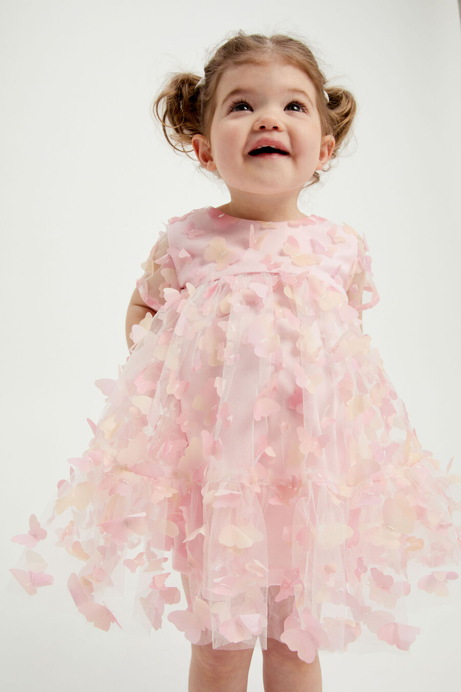 Baby Girl Butterfly Tiered Dress