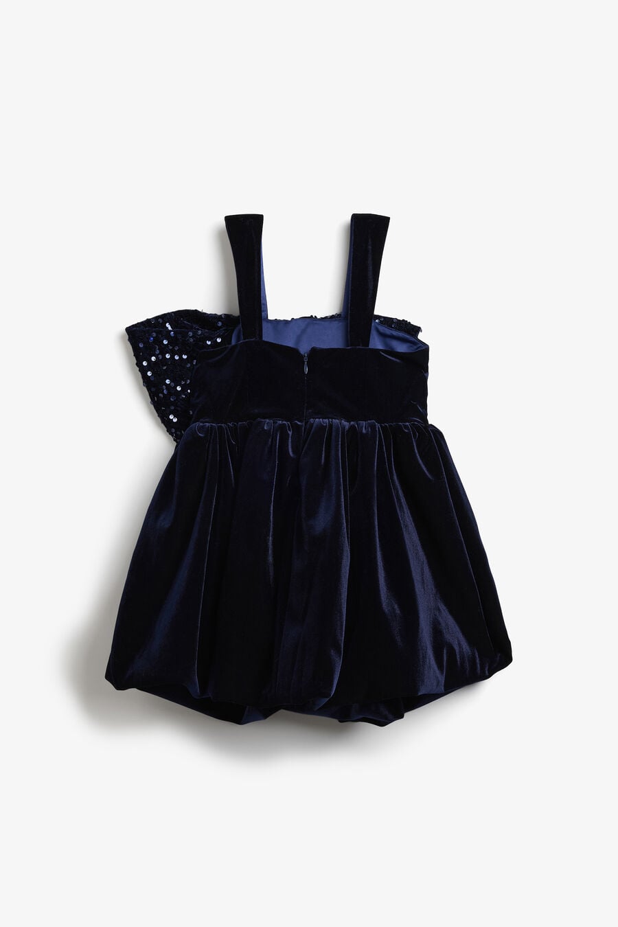 Girls Kirrily Velour Bow Dress