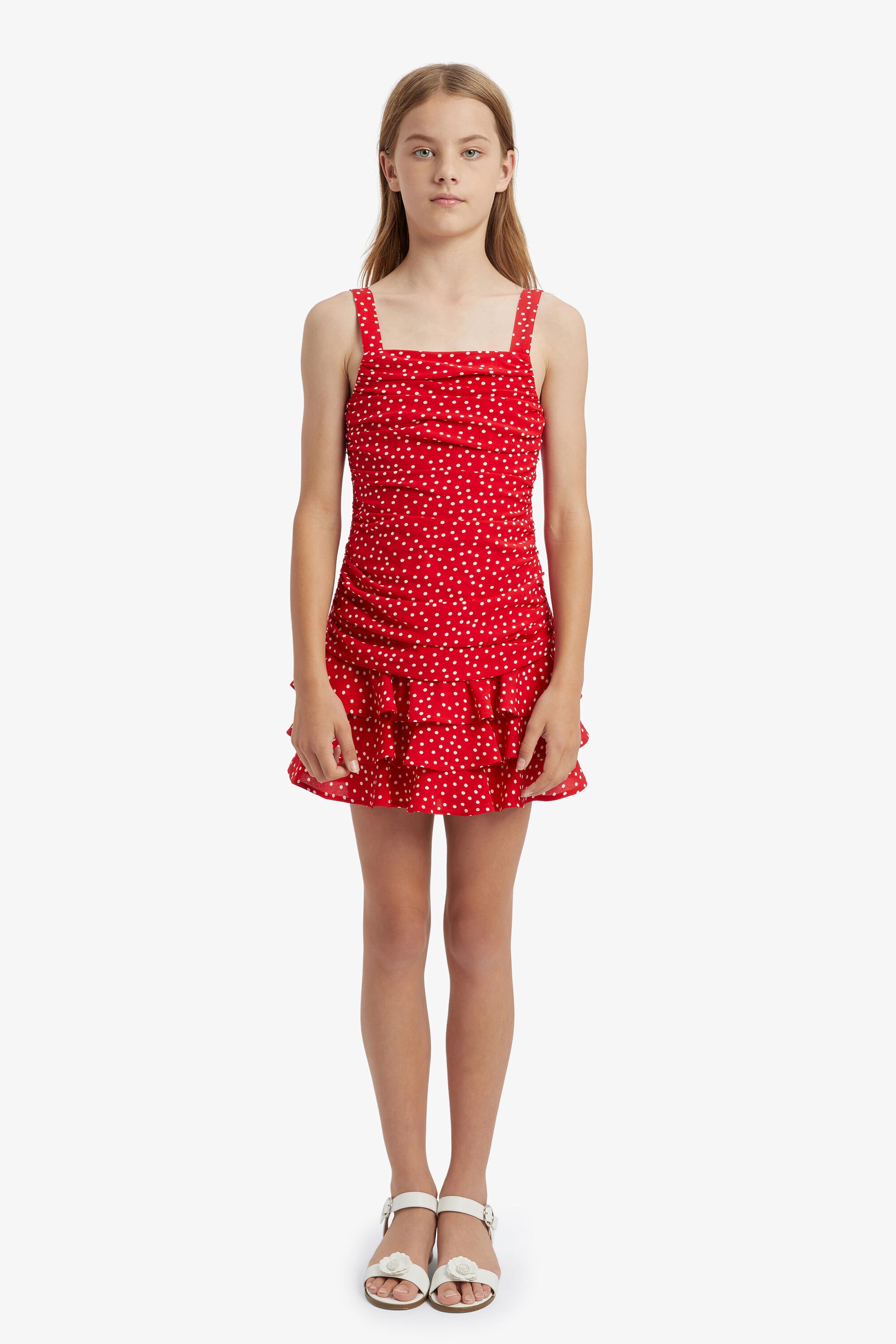 GIRLS AND TEEN DRESSES IN RED BARDOT JUNIOR