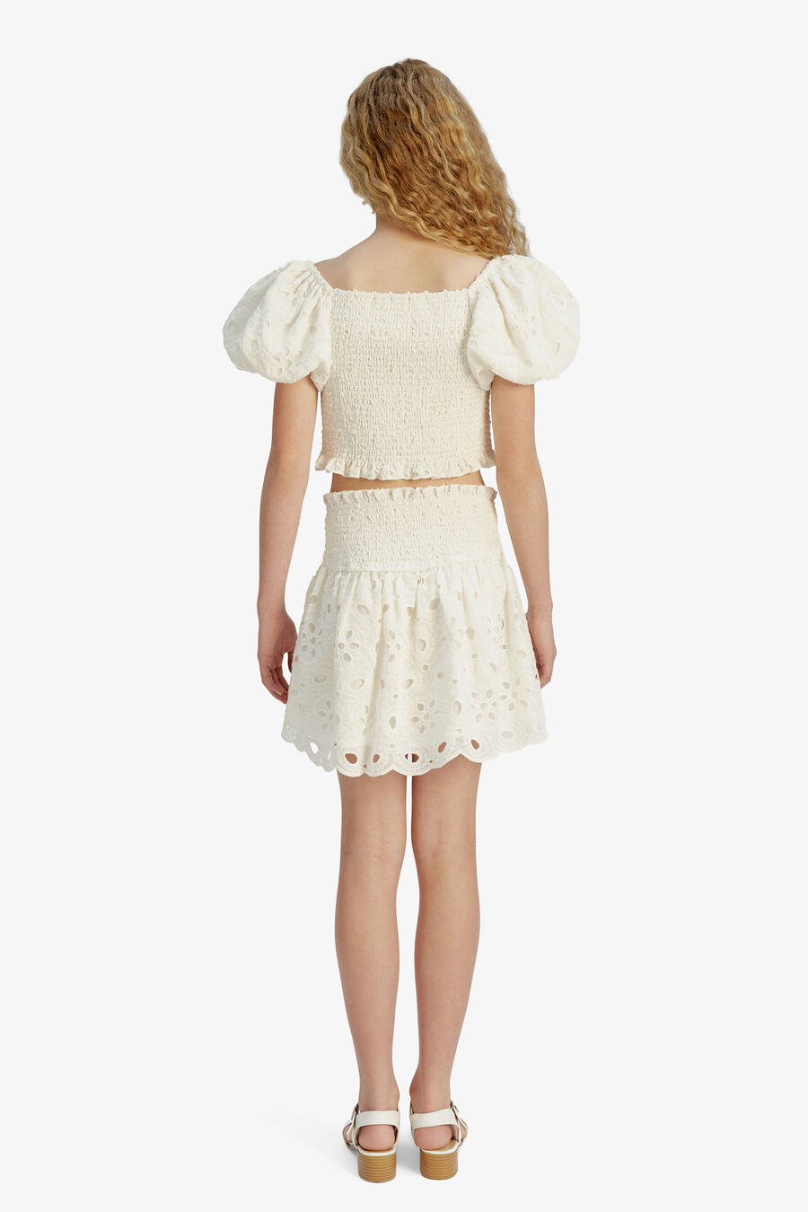 Girls Ashlyn Broderie Skirt