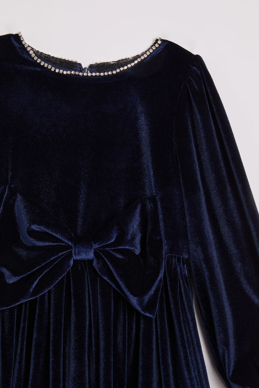 Girls Ashlyn Velour Mini Dress