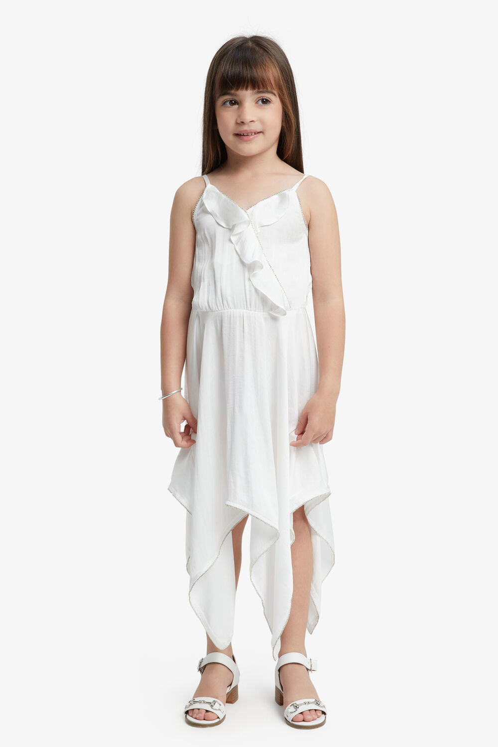 DIVYA HANKY DRESS in colour BRIGHT WHITE