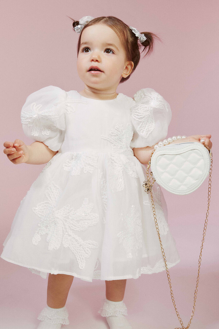 NELLA CHIFFON MINI DRESS in colour ORCHIDWHT