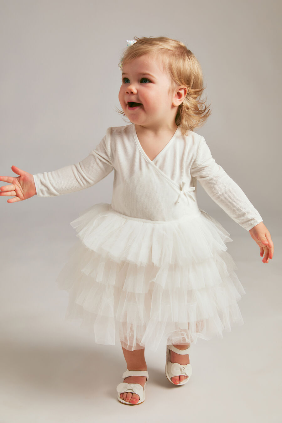 BILLIE TULLE BALLET DRESS in colour Orchid White