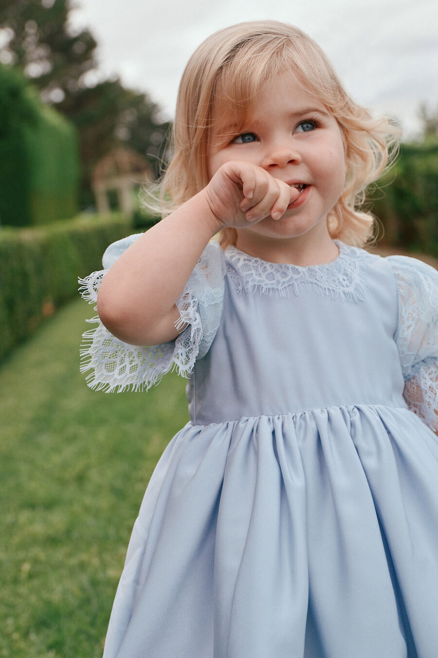 Baby Girl Greta Satin Lace Dress