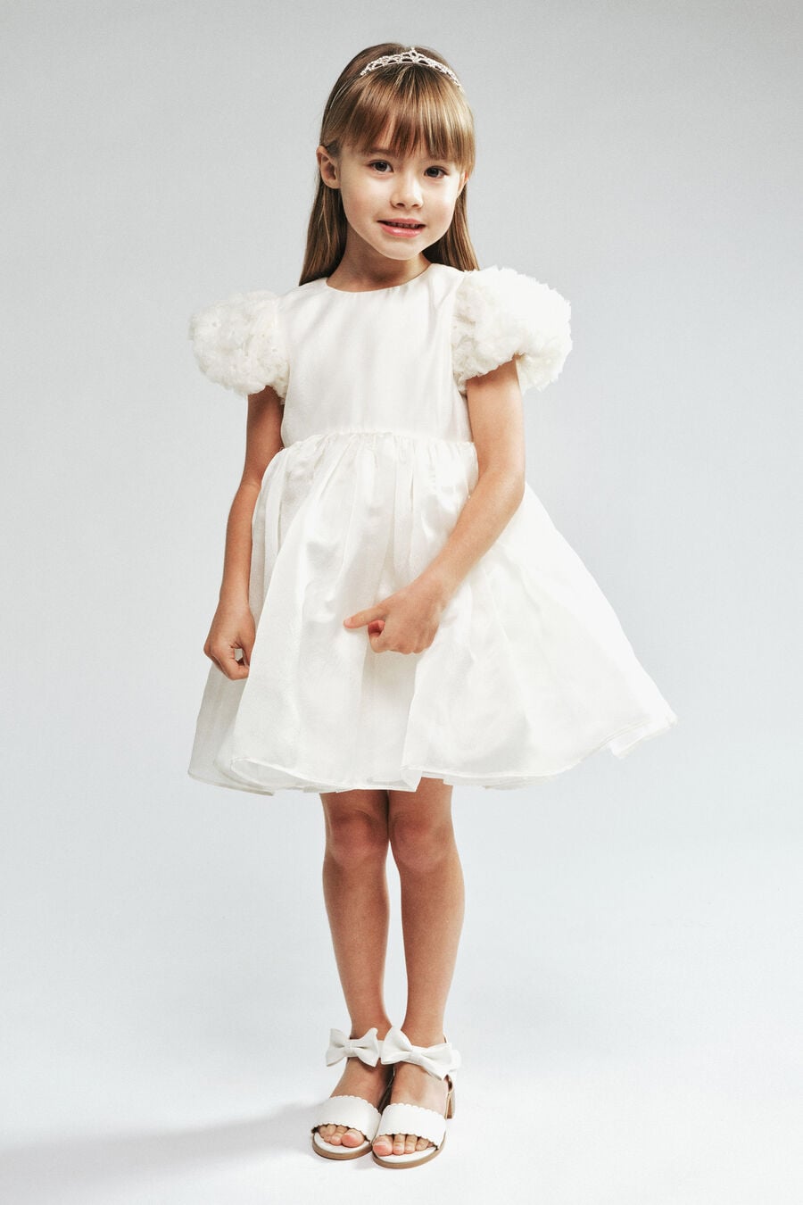 Girls Carina Organza Florette Dress