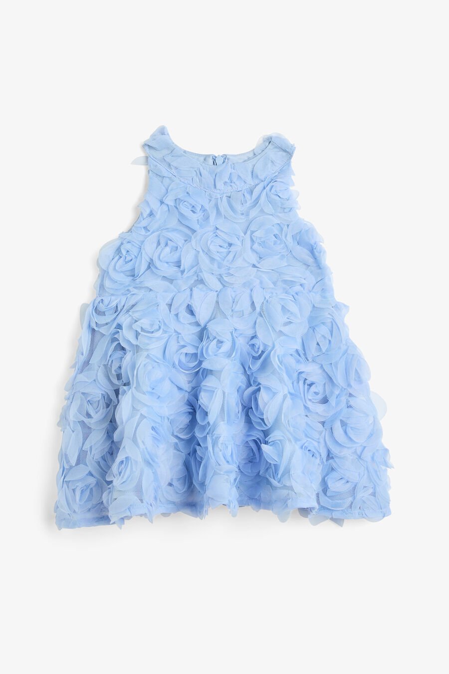 PIA ROSETTE DRESS in colour Blue