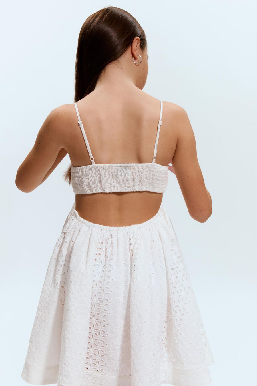 Girls Zarela Broderie Mini Dress