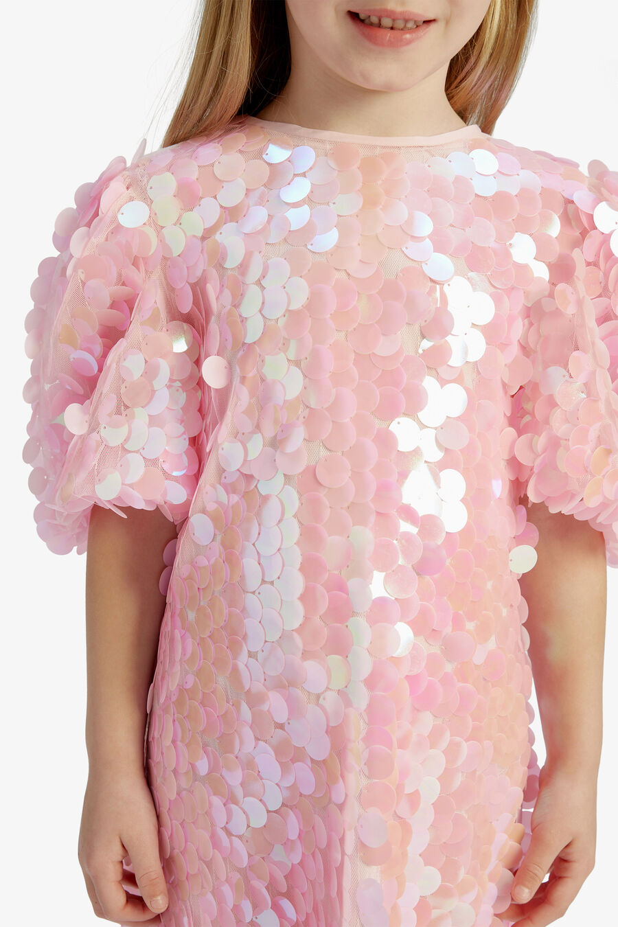 GISELLE SEQUIN DRESS in colour PINK