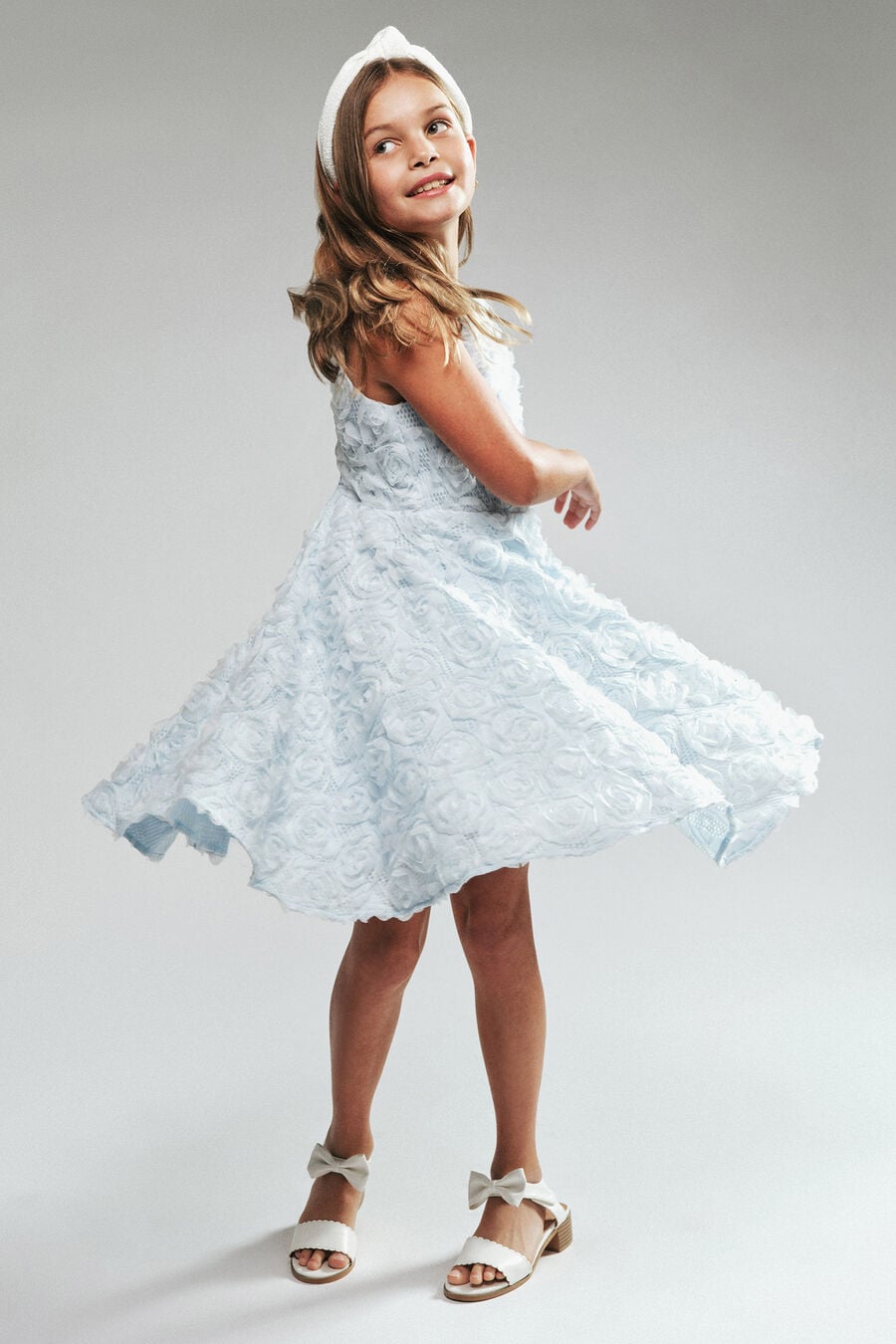 Girls Emily Rosette Dress