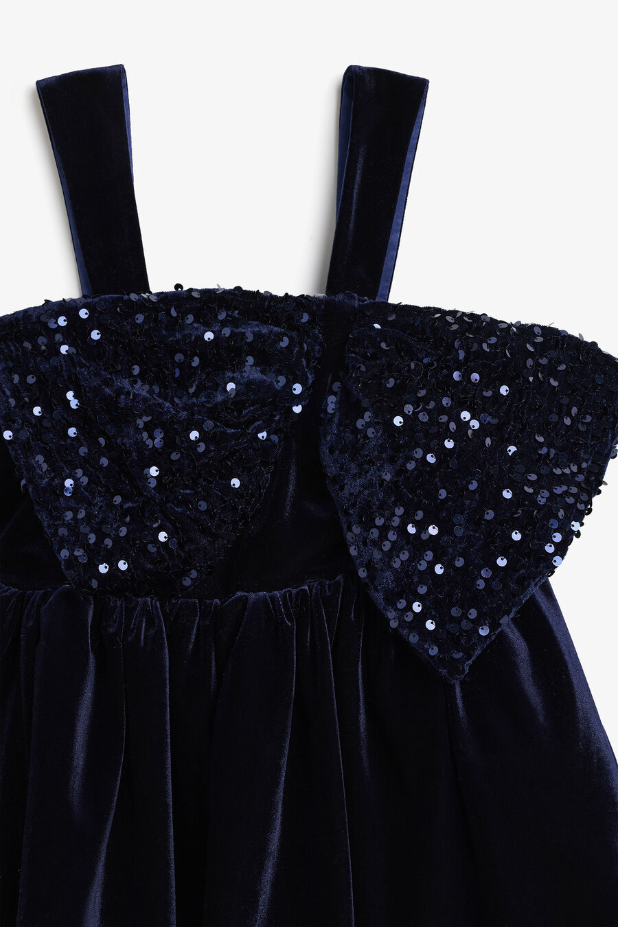Girls Kirrily Velour Bow Dress