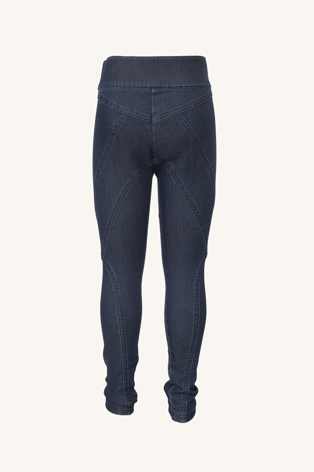 Girls SPLICED DENIM LEGGING in colour TRUE NAVY