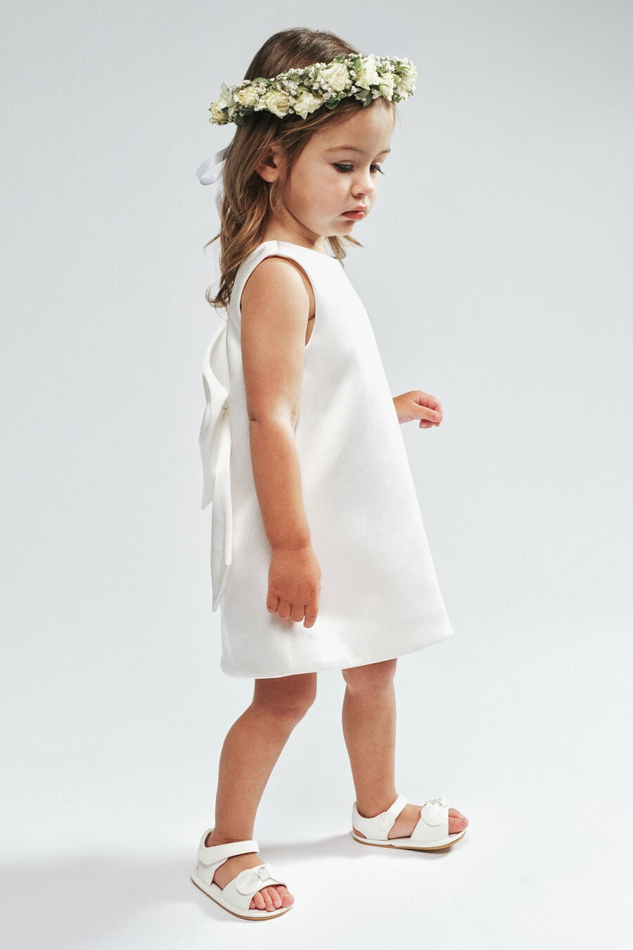 OLIVIA MINI DRESS in colour Orchid White