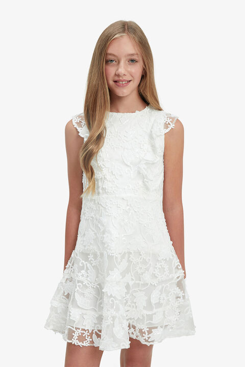 SADIE SPARKLE DRESS in colour BRIGHT WHITE