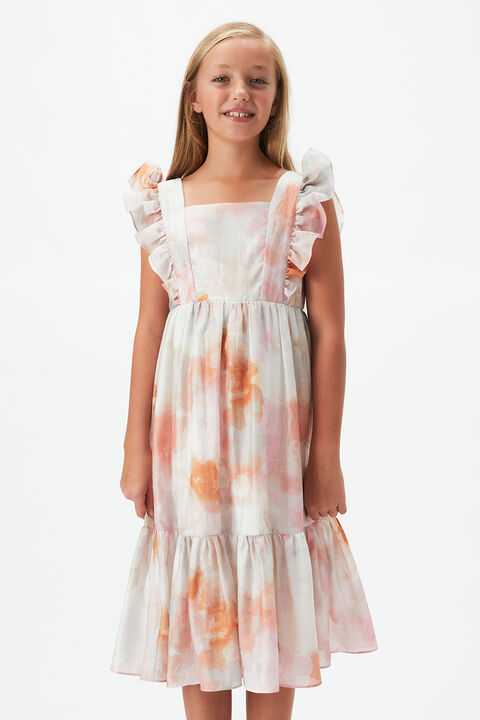 GIRLS tianna midi dress in colour ROSE QUARTZ