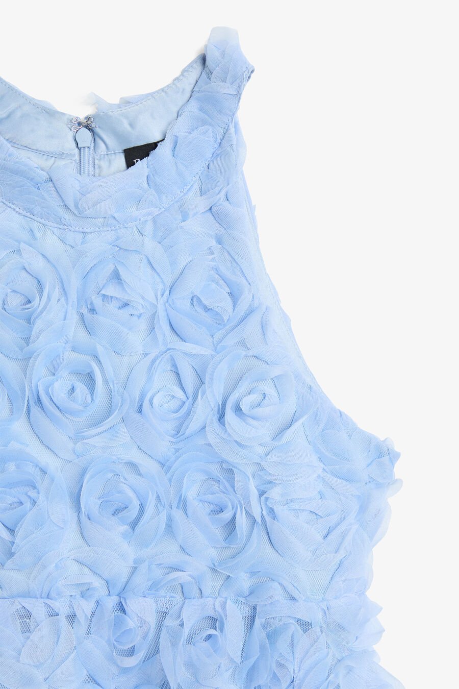 FLORETTE MINI HALTER DRESS in colour Blue