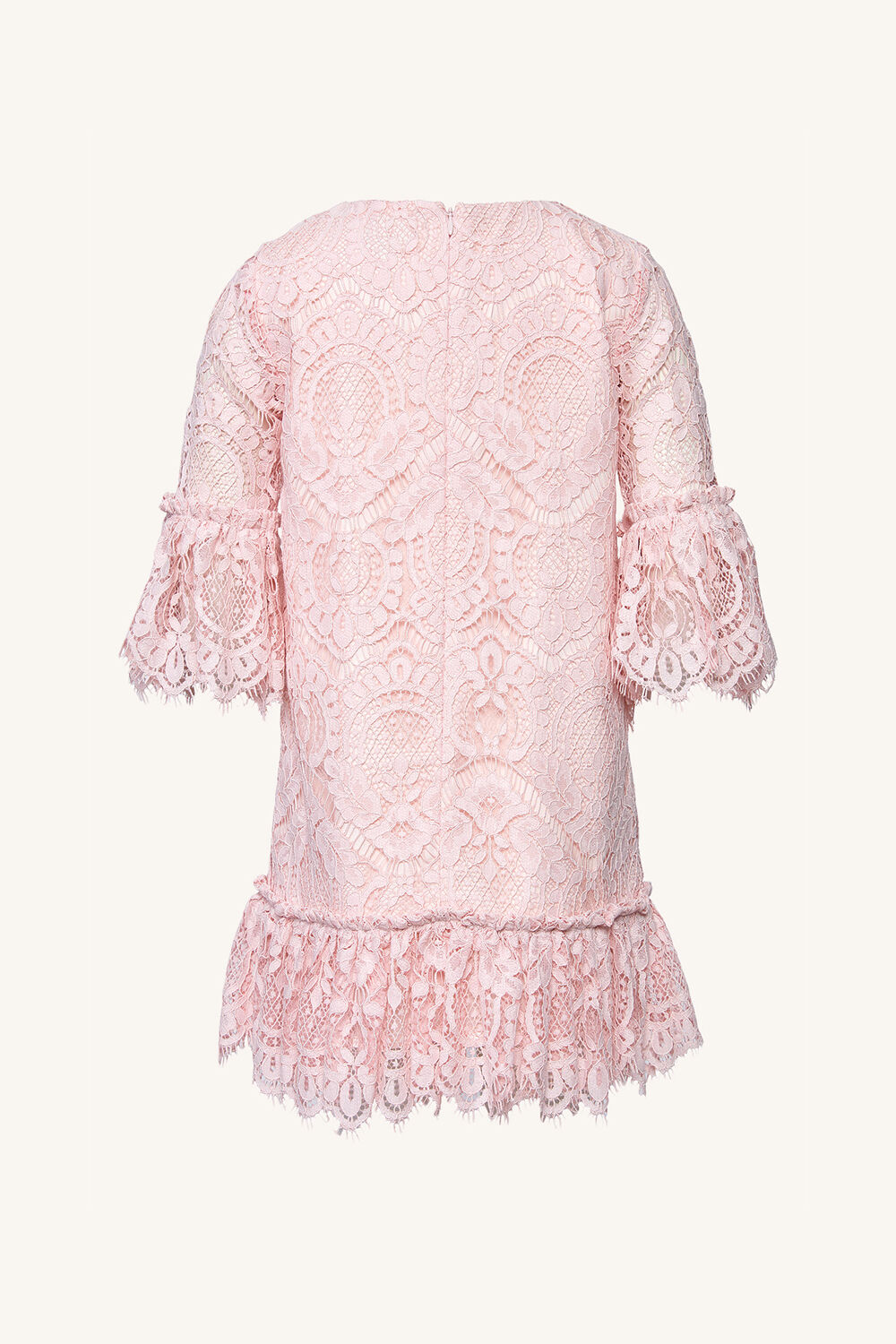 Girls OLIVIA LACE DRESS in colour METEORITE