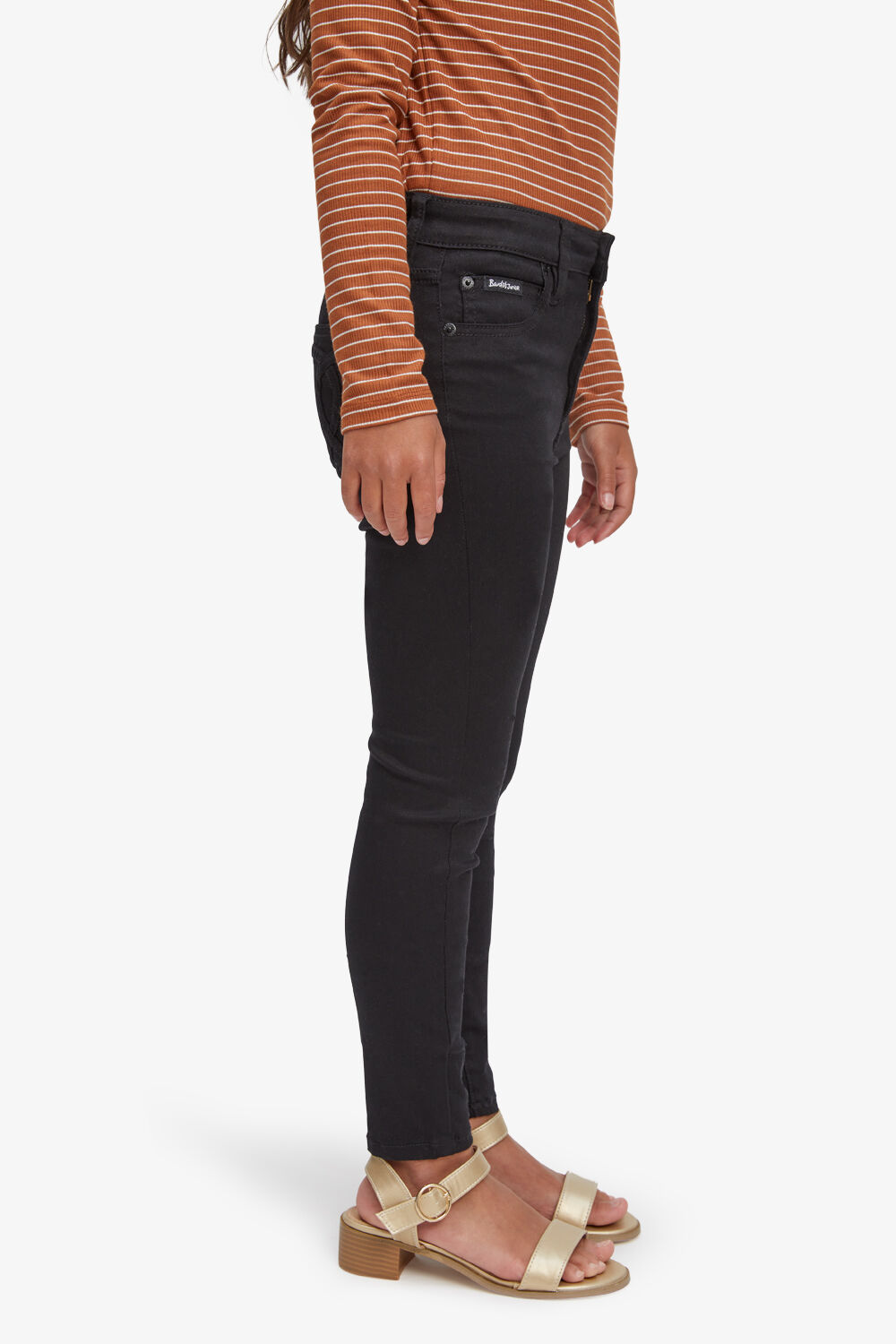 Girls SIENNA SUPER HIGH JEAN in colour JET BLACK