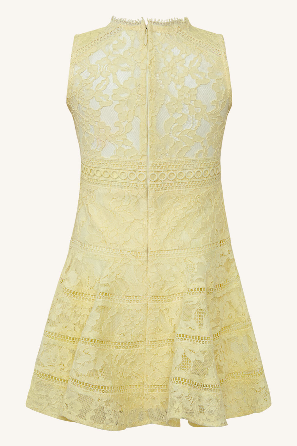 GIRLS ELISE LACE DRESS in colour BUTTERCUP