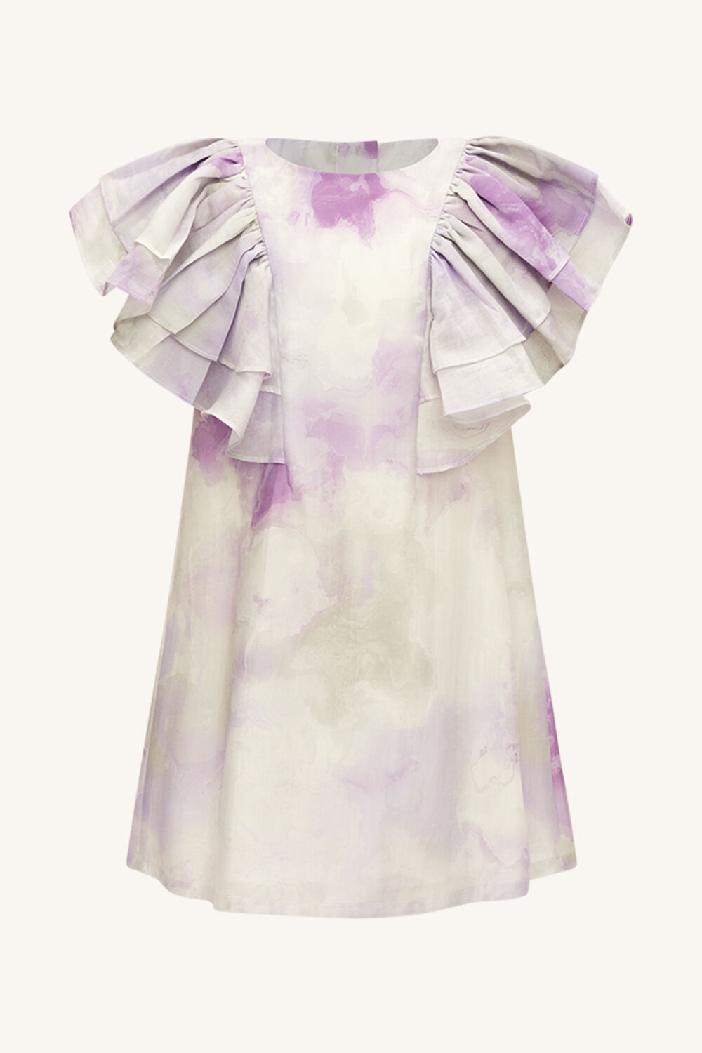GIRLS EBONY SHIFT DRESS in colour LILAC SWRL