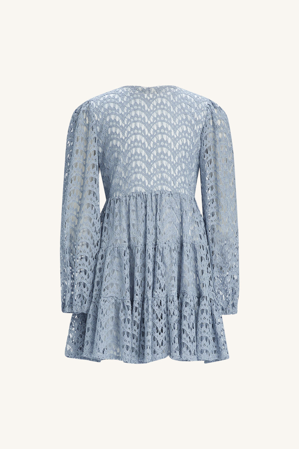 GIRLS ELLA LACE DRESS in colour ASHLEY BLUE