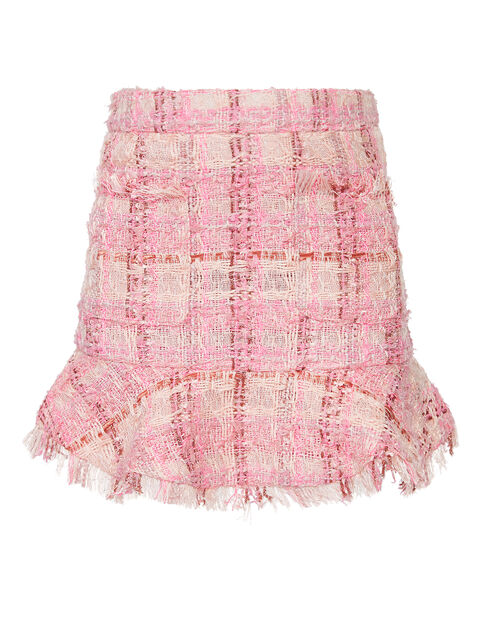 GIRL ROMA BOUCLE SKIRT in colour CAVIAR