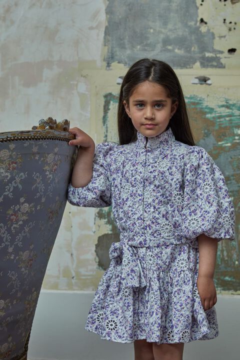 VIOLET MINI SHIRT DRESS in colour STAR WHITE