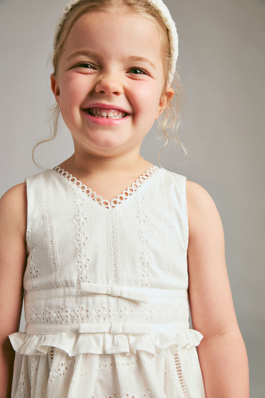 Girls Lulu Broderie Mini Dress