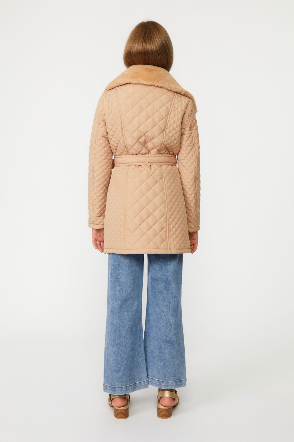GRACE QUILTED COAT in colour MOONLIGHT