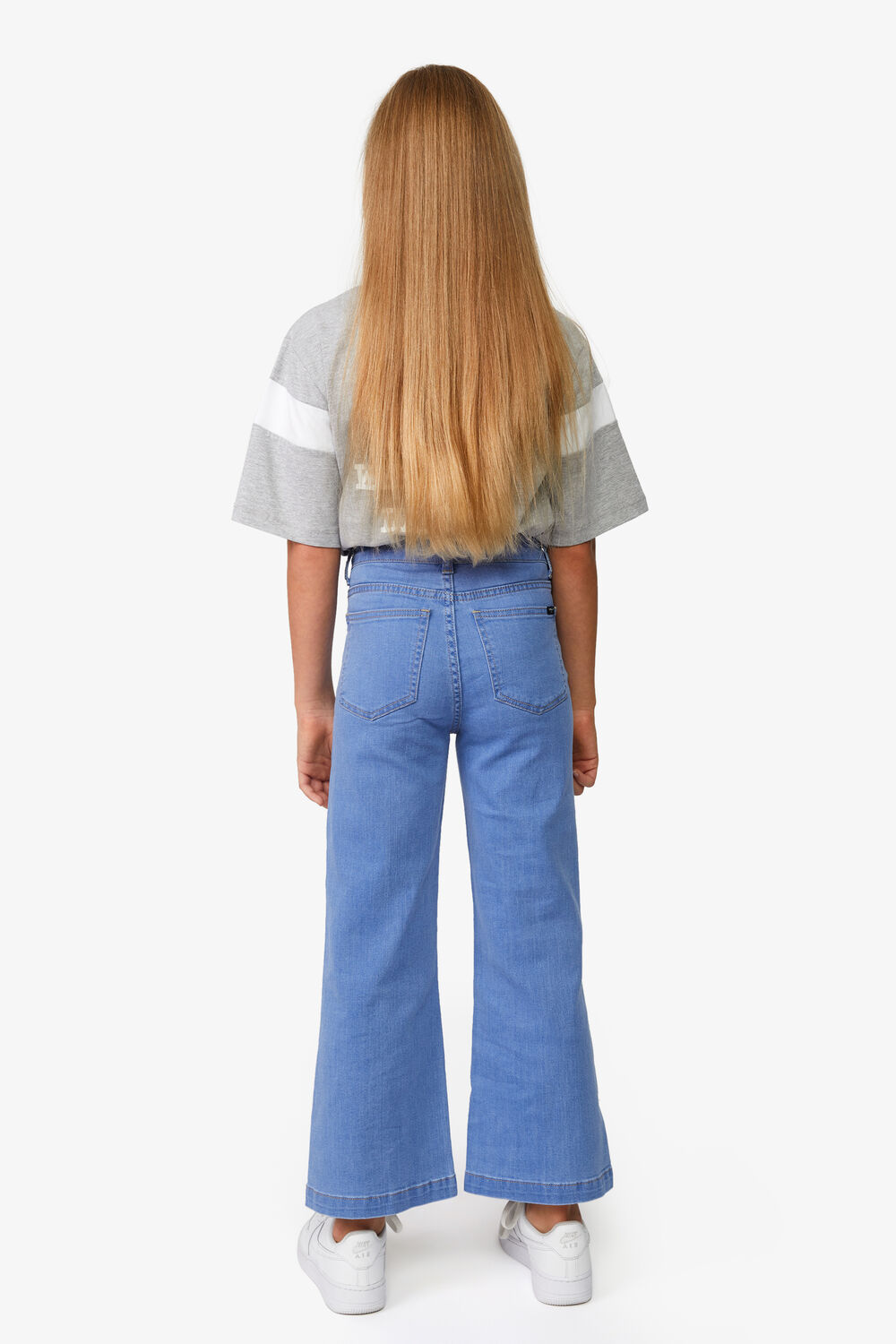 LAYLA WIDE LEG JEAN in colour BIJOU BLUE