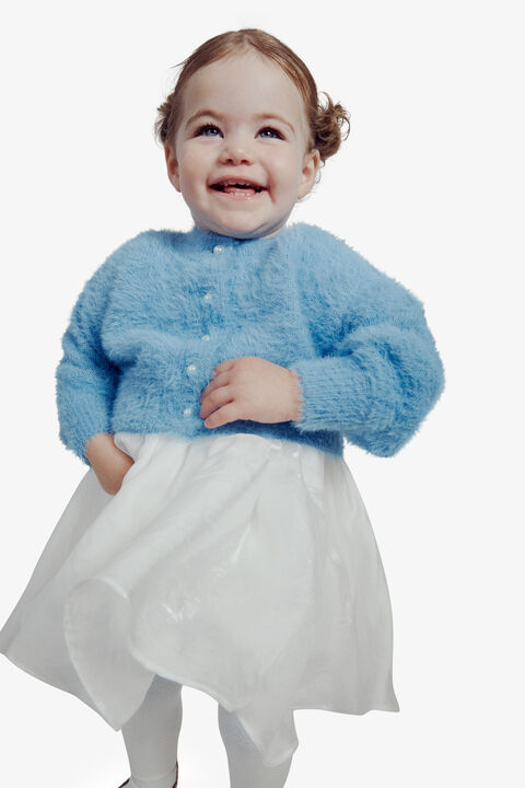 BABY GIRL BELL SLEEVE CADI in colour ASHLEY BLUE