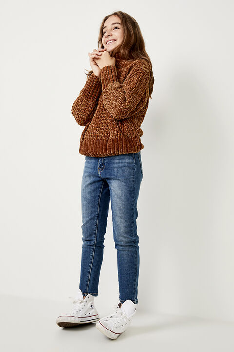 GIRLS HOLLMAN KNIT  in colour TAN