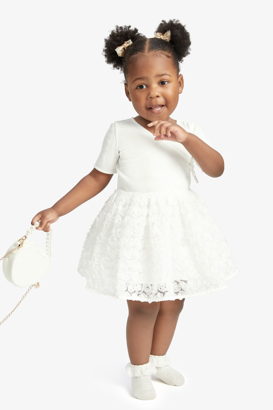 ANDI ROSETTE  DRESS in colour ORCHIDWHT