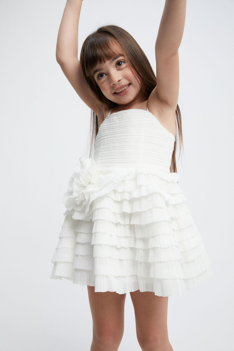 Girls Ginger Plisse Dress