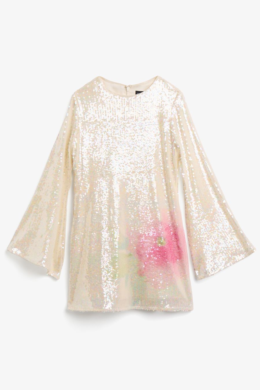 Girls Floral Sequin Dress