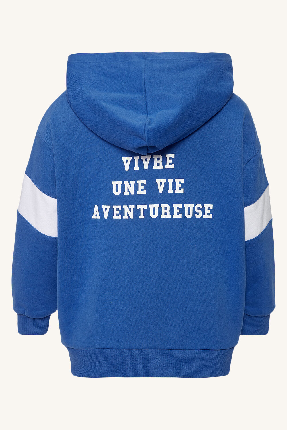 GIRLS OVERSIZED ADVENTURE HOODIE in colour DAZZLING BLUE