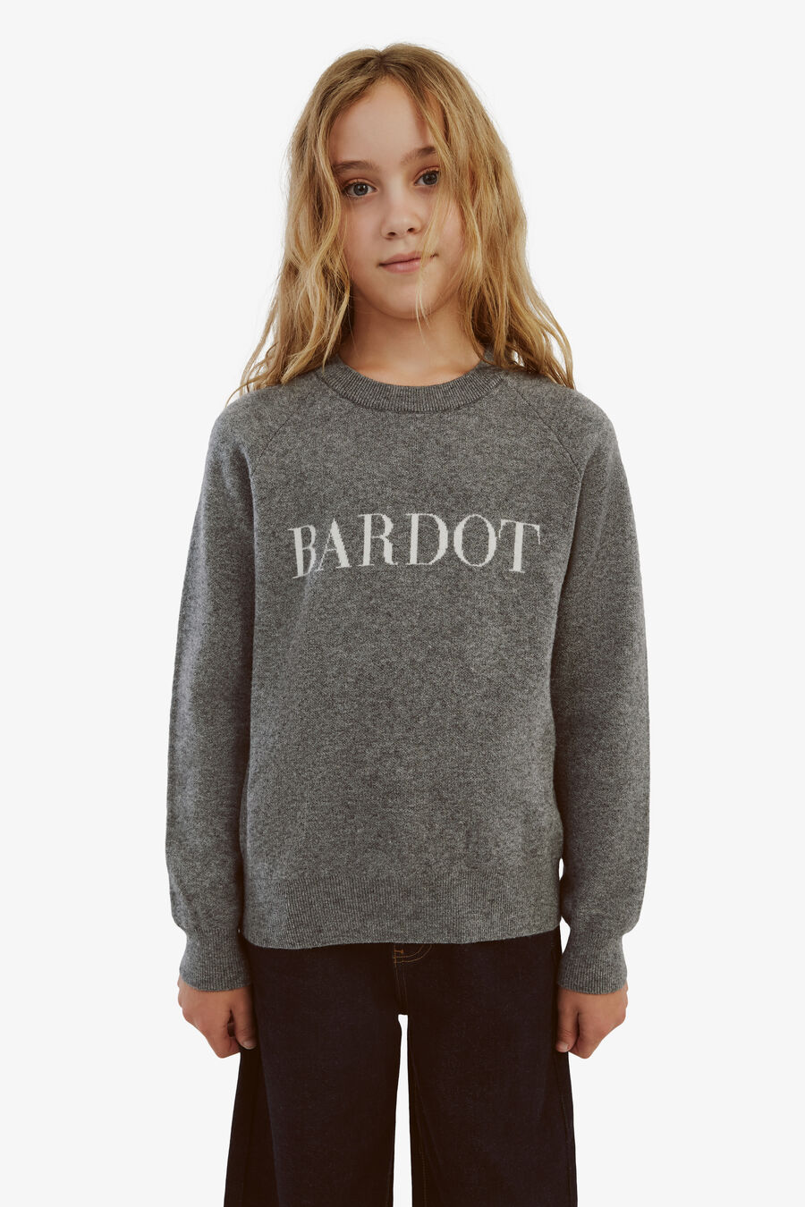 MATA KNIT SWEATER in colour GREY
