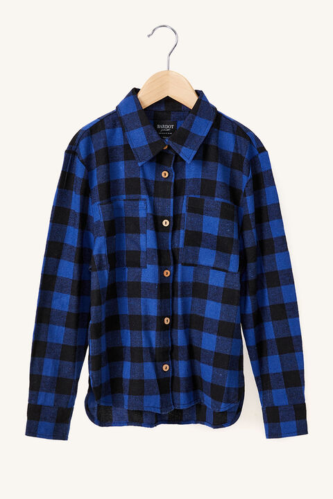 GIRLS NICOLETTE CHECK SHIRT in colour ANGEL FALLS