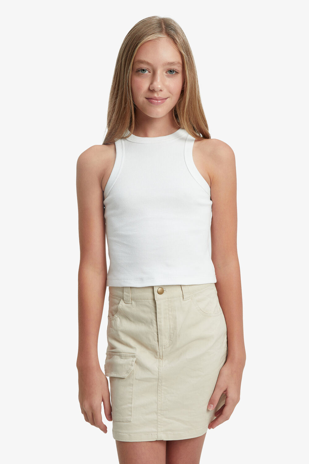 BECCA CARGO SKIRT in colour TAN