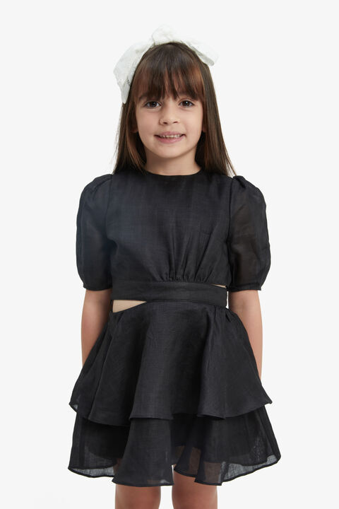 MAIA MINI DRESS in colour CAVIAR