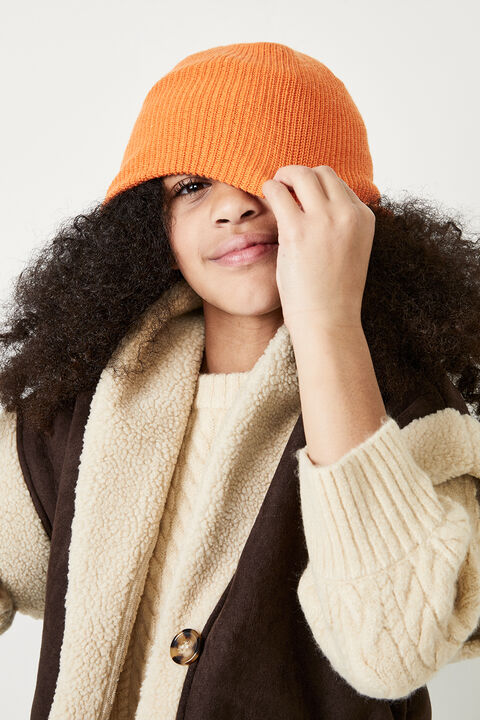 GIRLS FREYA SHEARLING VEST in colour CHOCOLATE BROWN