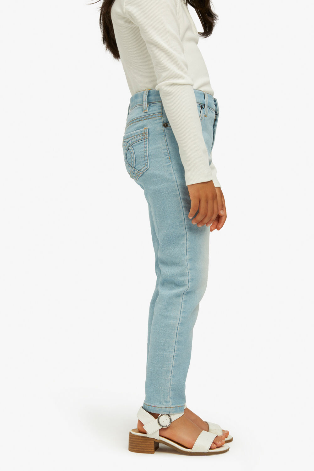 GIRLS SOPHIE KNIT DENIM JEAN in colour CITADEL
