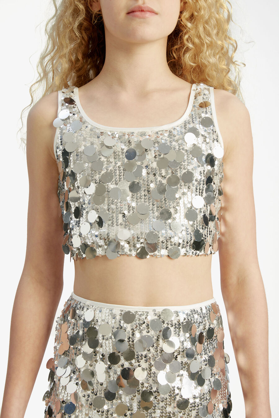 Girls Katana Sequin Top