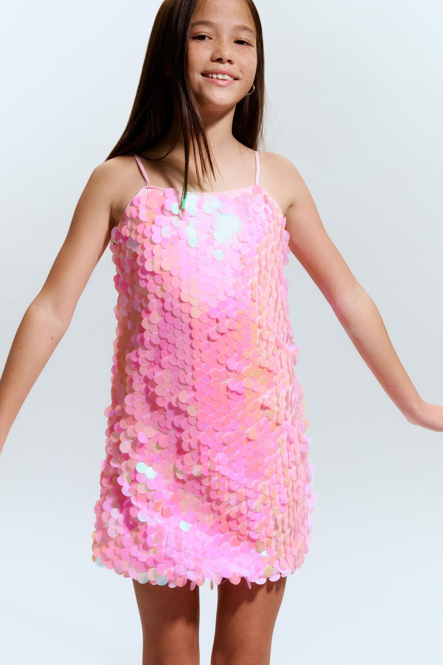 Girls Byrdie Sequin Mini Dress