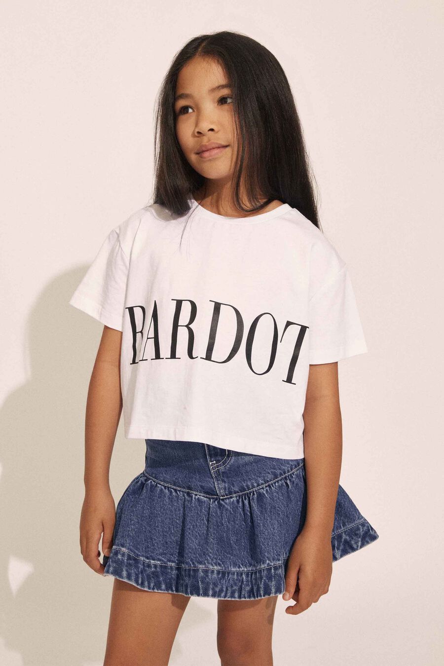 COCO DENIM MINI SKIRT in colour Vintage Blue