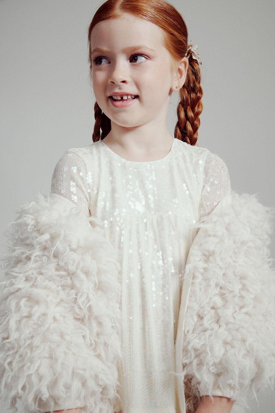 Girls Jessie Fluffy Cardi