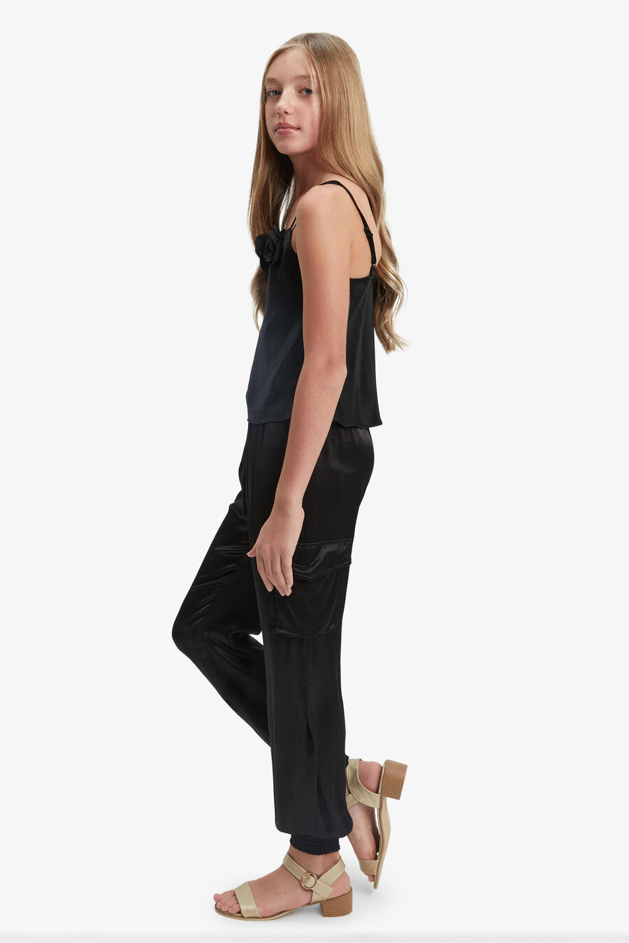 CORA CARGO PANT in colour BLACK