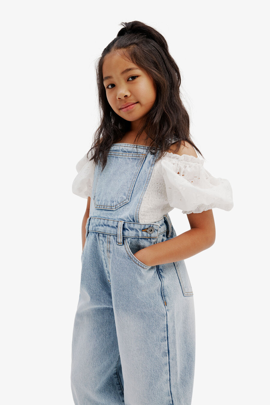 GIRLS IMOGEN WIDE LEG OVERALLS