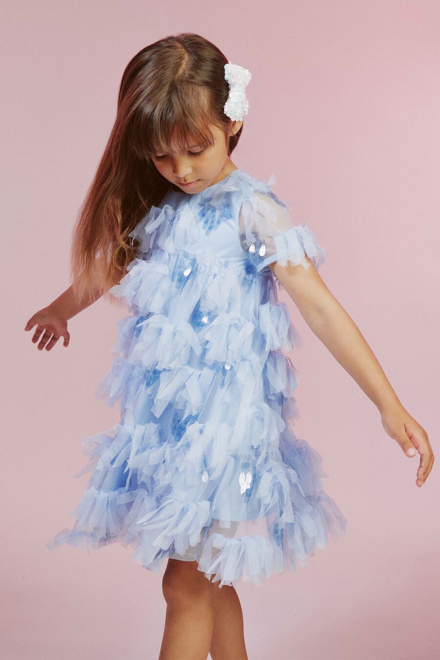 Girls Sparkle Bow Clip